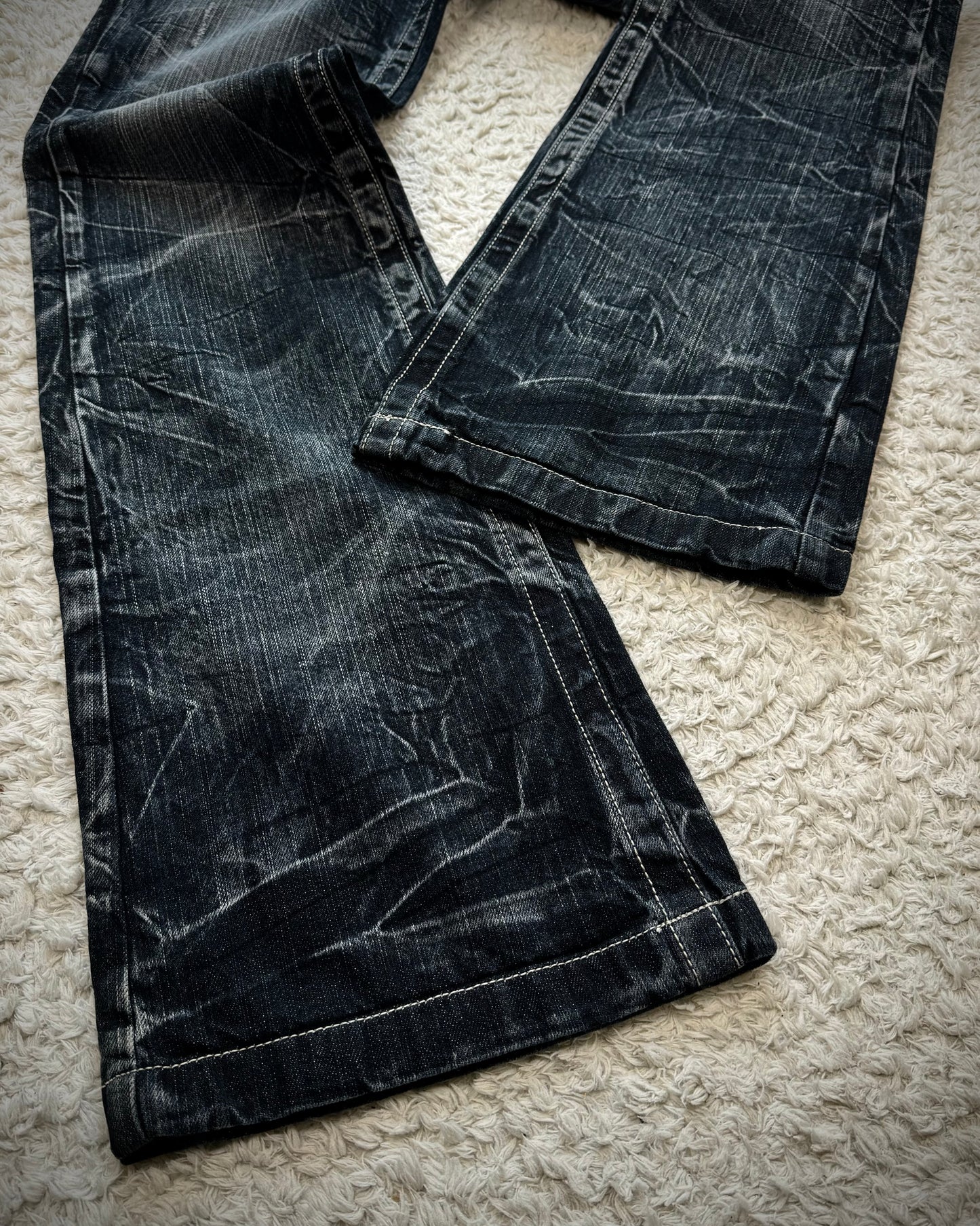 Blow By Blue Vintage Washed Flared Jeans