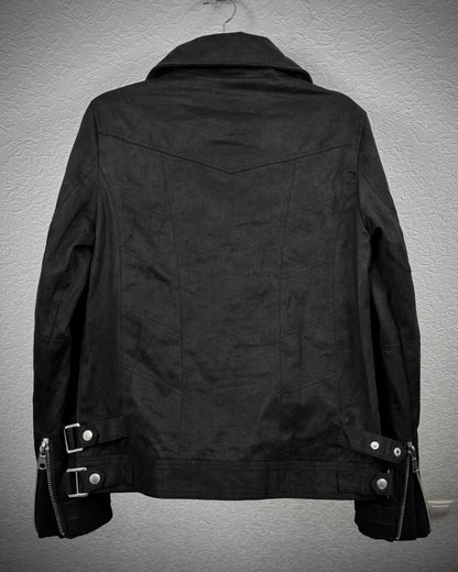Roushatte Zippered Suede Jacket