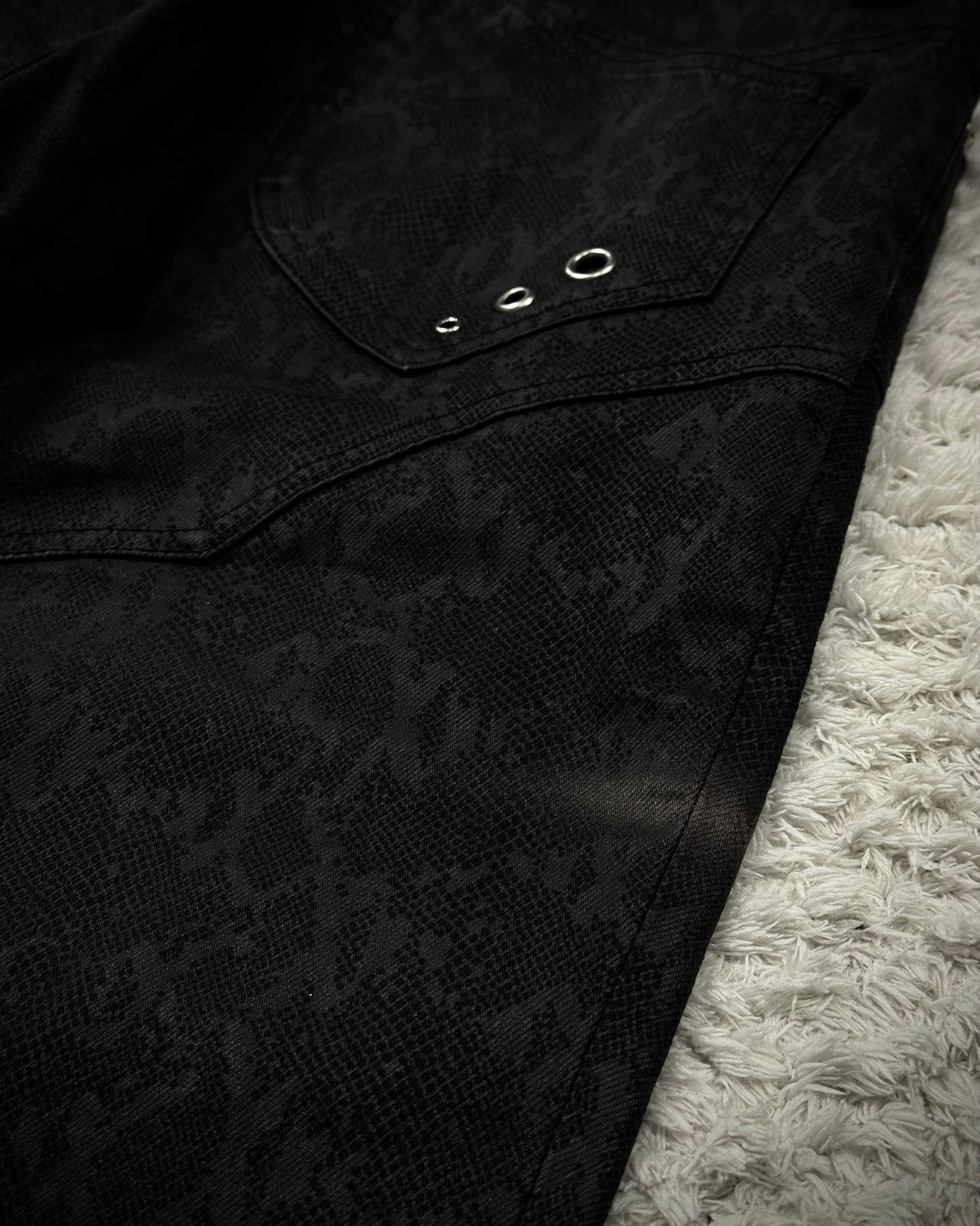 Semantic Design Python Pattern Flared Pants