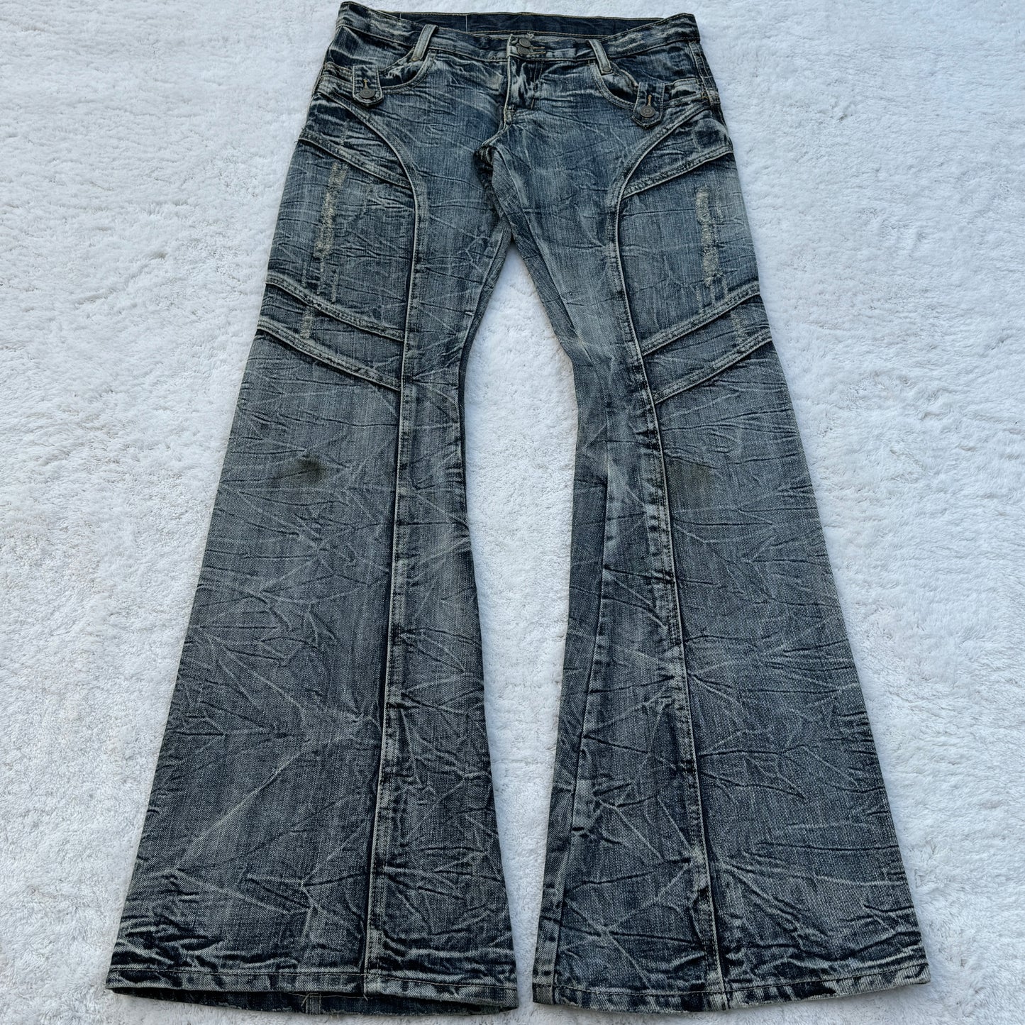 Tornado Mart Washed Flared Jeans