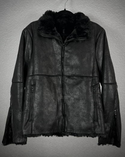 Shellac x Semantic Design Full Fur Interior Leather Jacket