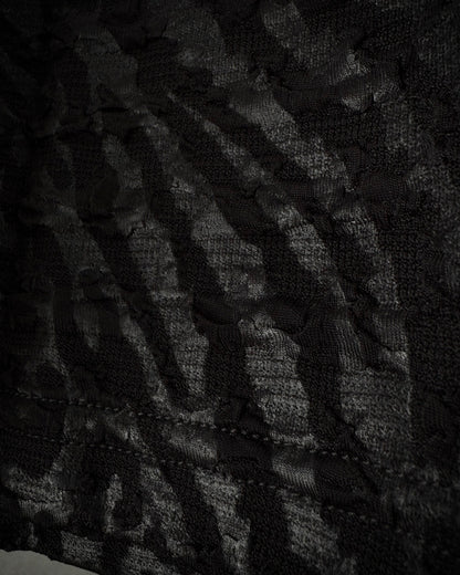 Tornado Mart Leopard Zebra Pattern Longsleeve