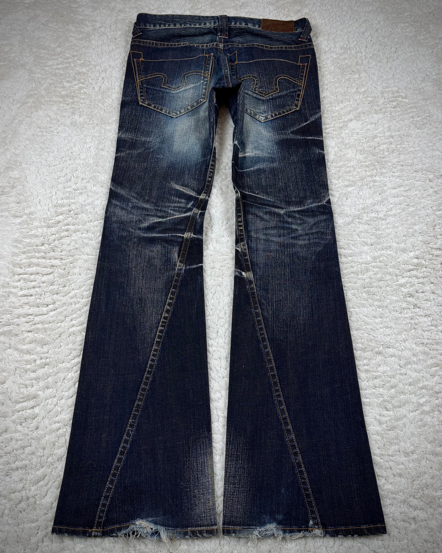 Tornado Mart Clawmark Spiral Bootcut Jeans