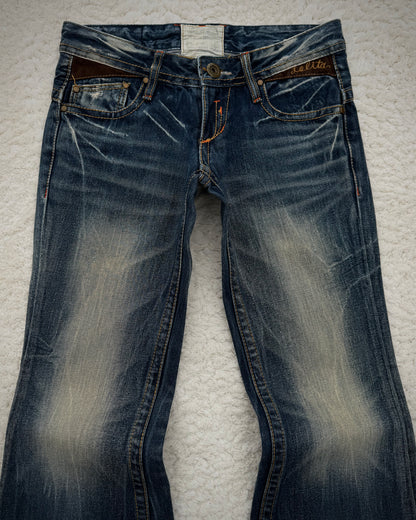 Lolita Vintage Mud Washed Flared Jeans