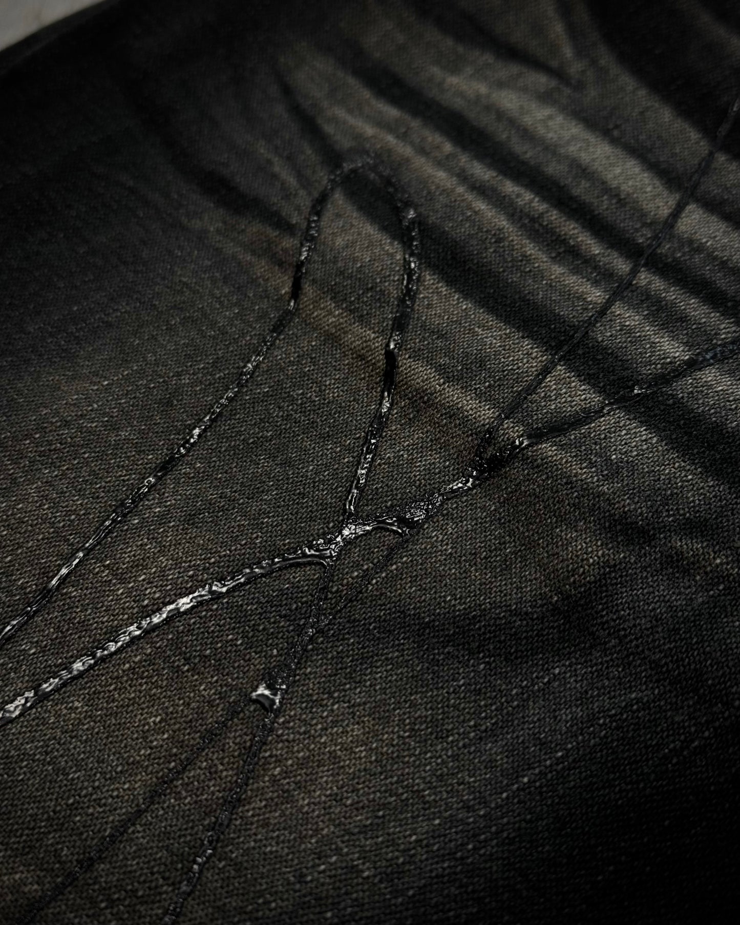 Xfrm Whiskered Paint Splatter Studded Flared Jeans