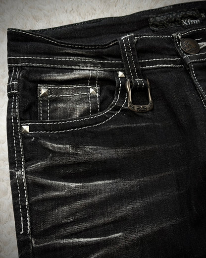 Xfrm Clawmarks Studded Skinny Jeans