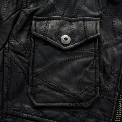 Rattle Trap Leather Patchwork Jacket