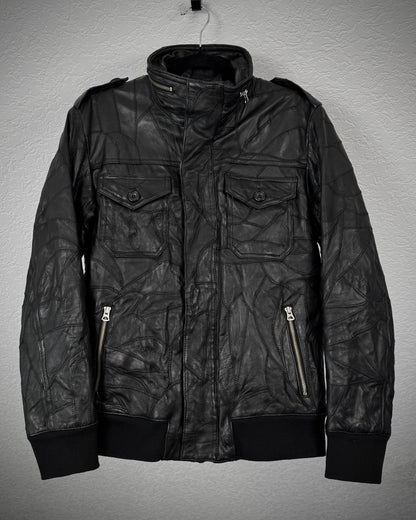 CAV-000 Patchwork Lamb Leather Jacket