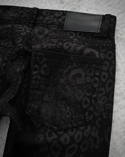 Midas Leopard Pattern Skinny Jeans