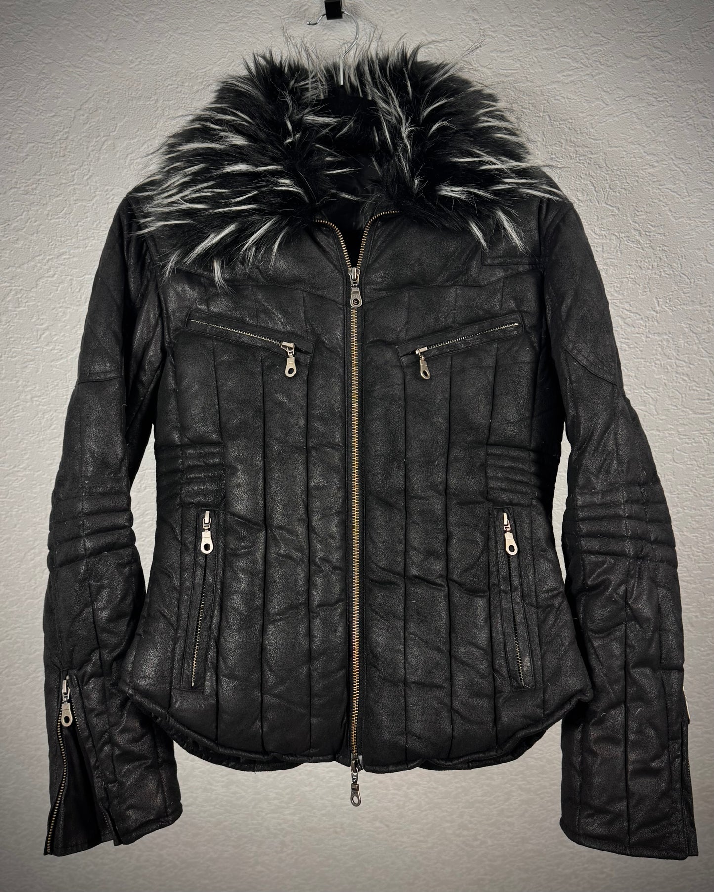 Regius Evolution Ash Fur Puffer Jacket