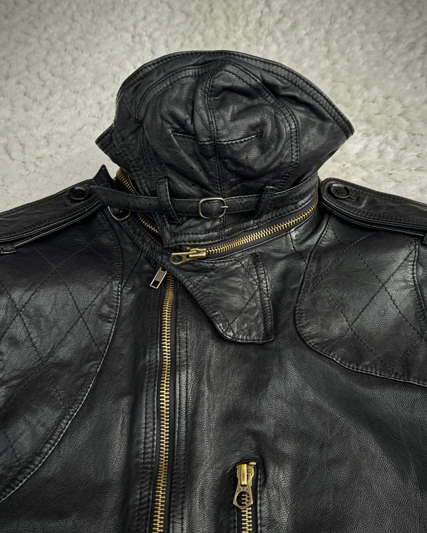 Share Spirit „Gas Mask“ Leather Jacket