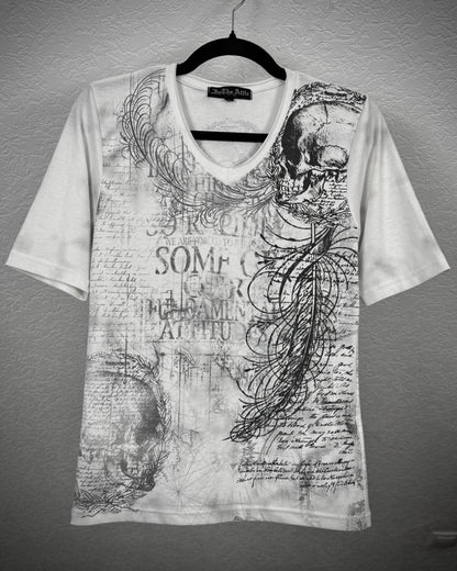 In The Attic Skull Poem T-Shirt