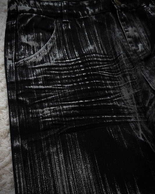 J-Jeans Silver Whisker Washed Wide Flared Jeans