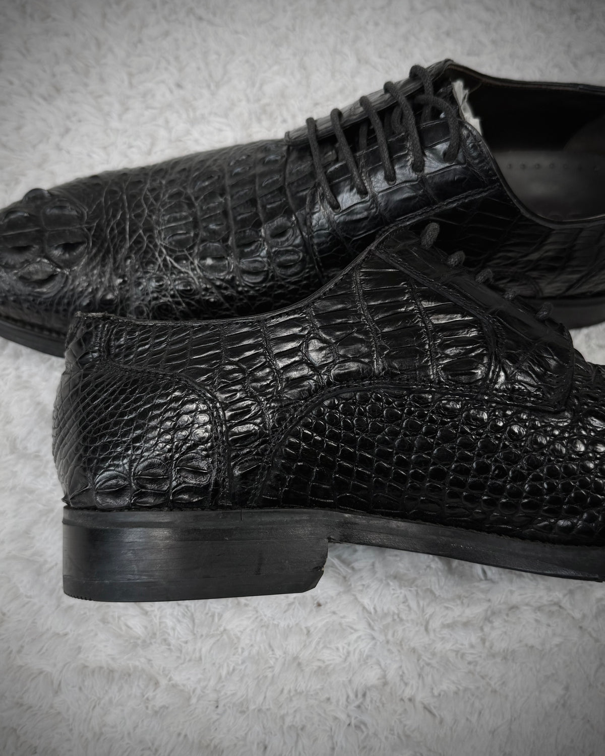 Boss Sunwen Depth Sculpted Crocodile Leather Dress Boots