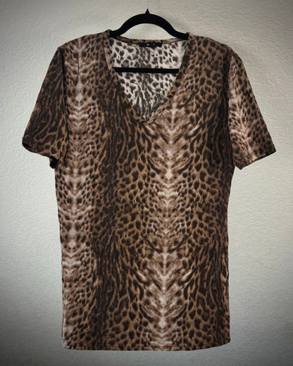 Shellac Leopard Pattern T-Shirt