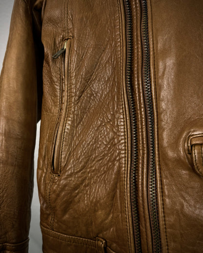 Korean Grained Sheepskin Leather Jacket