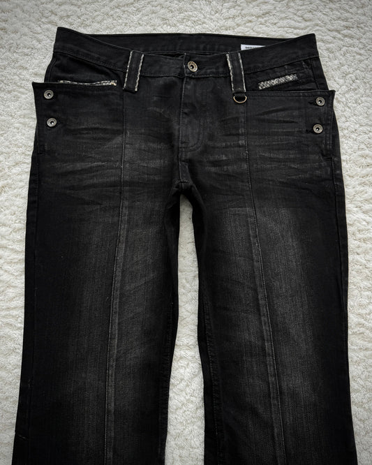 Semantic Design Python Accented Bootcut Denim