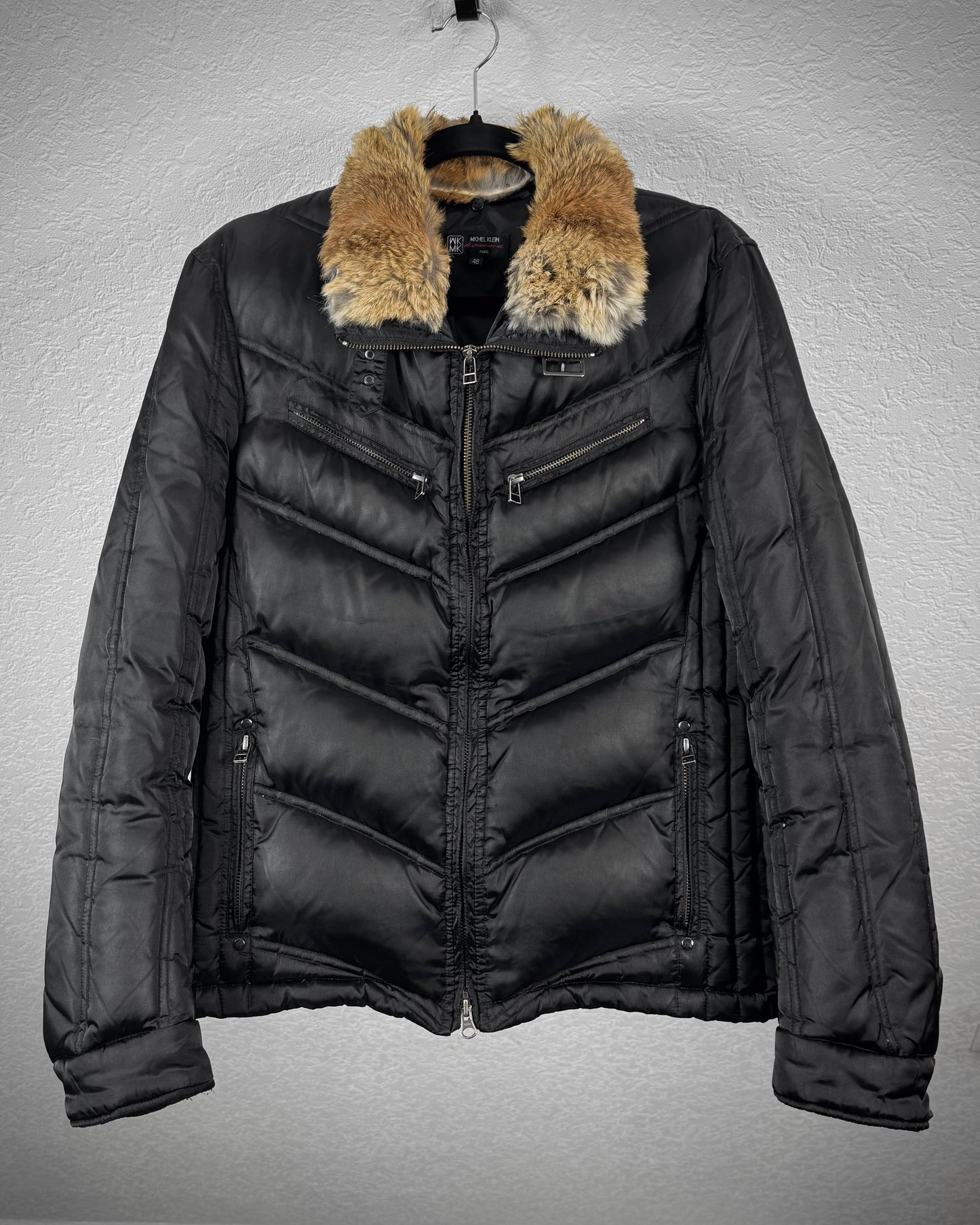Michel Homme Rabbit Fur Puffer Jacket