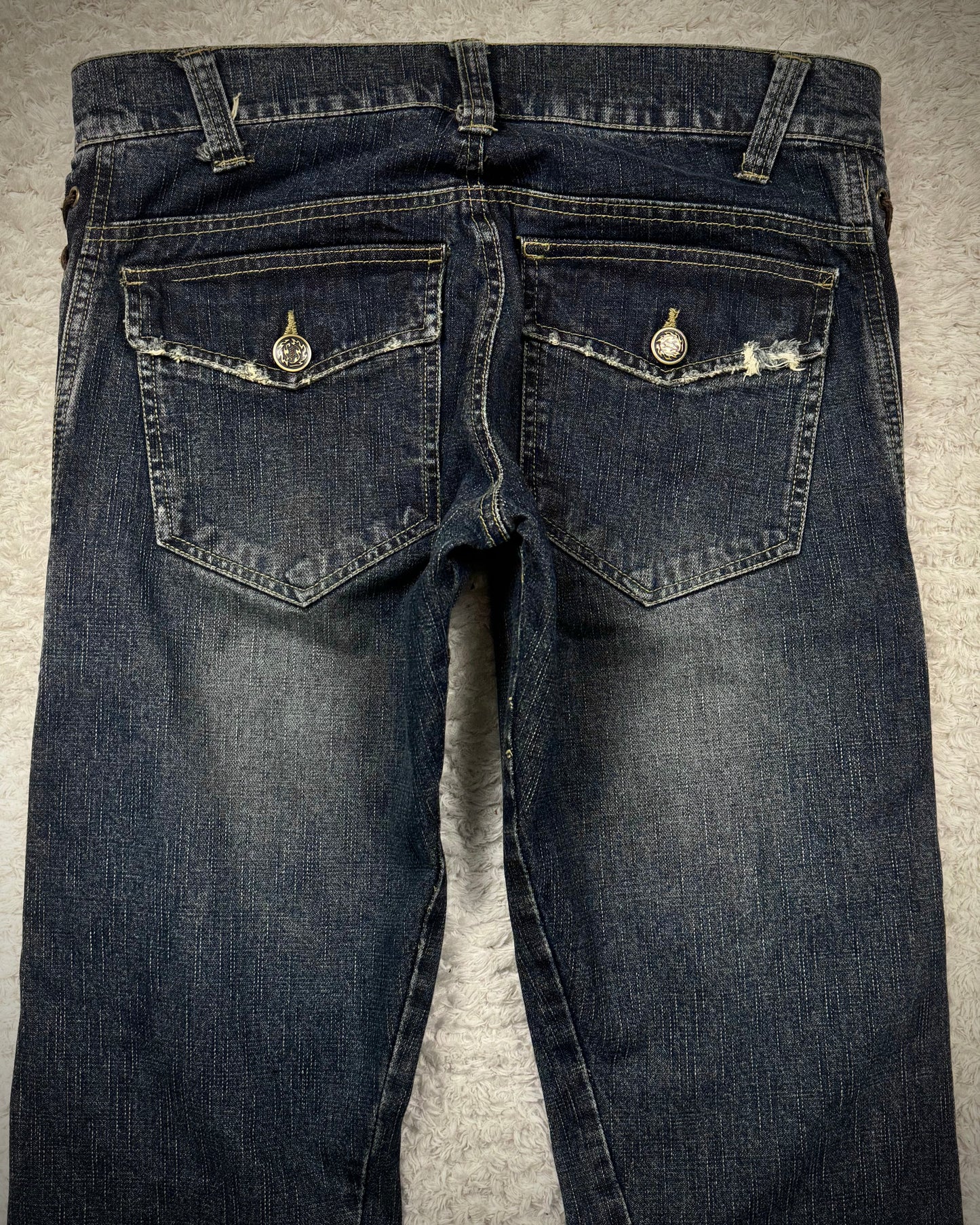 Cool Drive Striker Spiral Lace Up Flared Jeans