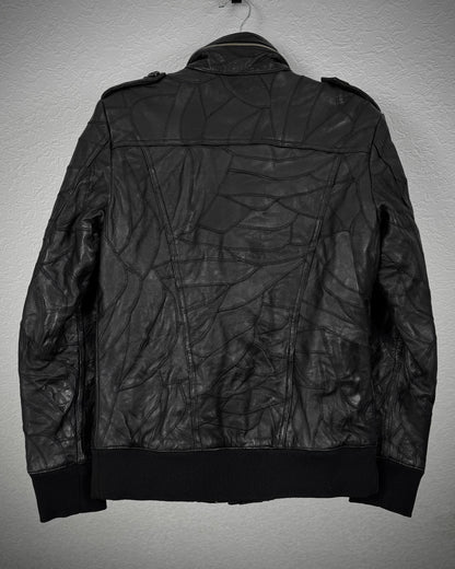 CAV-000 Patchwork Lamb Leather Jacket