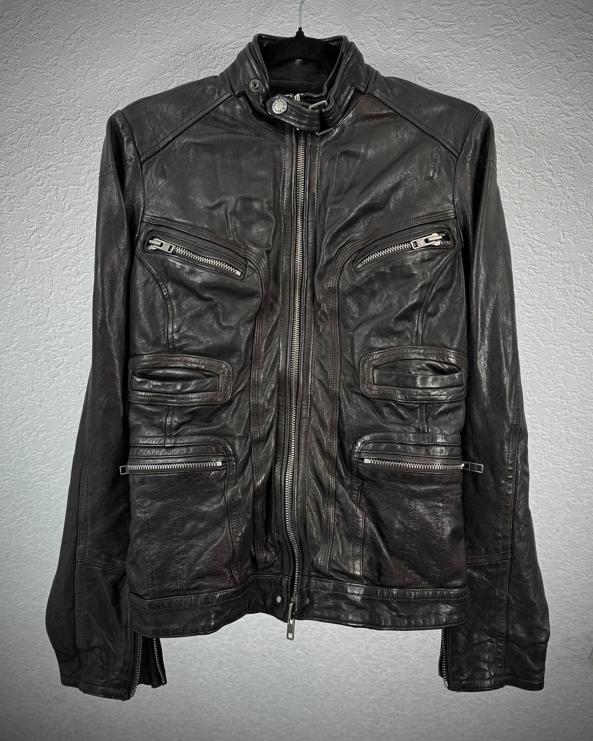 Zadig & Voltaire Six Pocket Leather Jacket