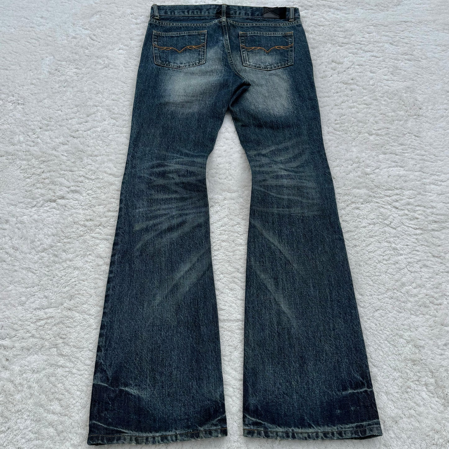 Fuga Distressed Boro Repair Flared Jeans