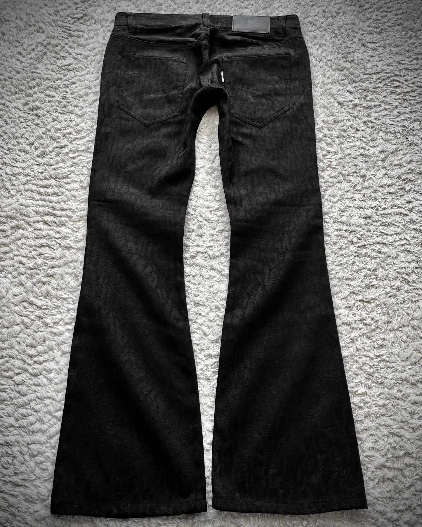 Tornado Mart Leopard Woven Flared Pants