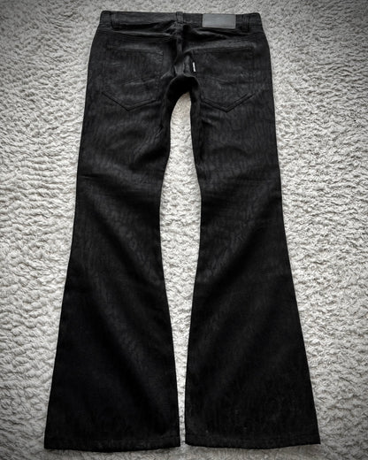 Tornado Mart Leopard Woven Flared Pants