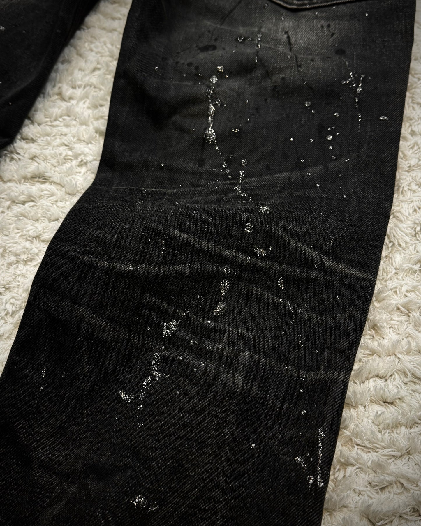 Laugst Studded Silver Splatter Bootcut Jeans