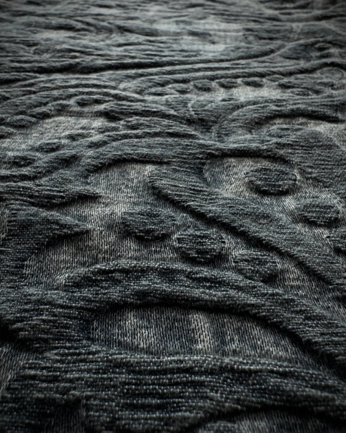 Tornado Mart 3D Paisley Pattern Flared Jeans