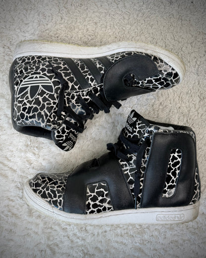 Adidas x Jeremy Scott Giraffe Letter Velcro Sneakers