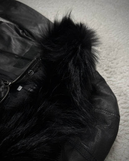 Buffalo Bobs Fur Hood Leather Parka