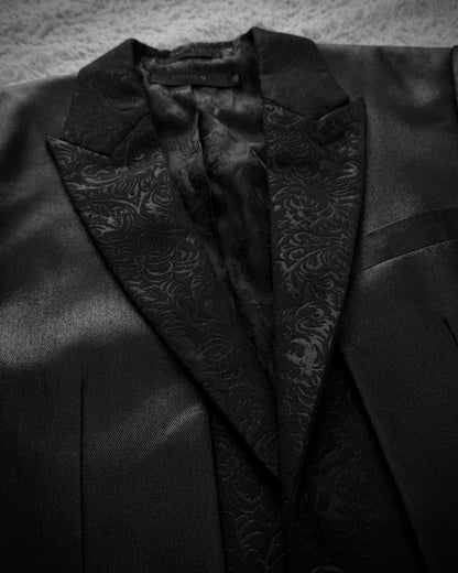 Midas Jacquard Luster Layered Gilet Blazer