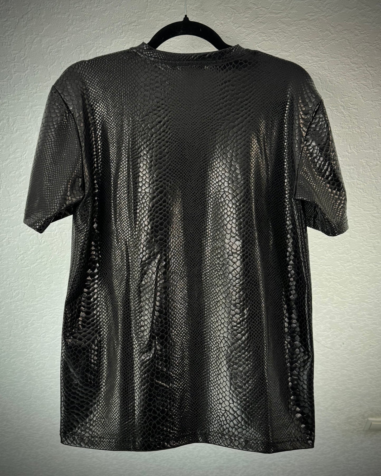 Black Varia Python Gloss T-Shirt