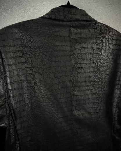 K-Boxing Crocodile Pattern Blazer