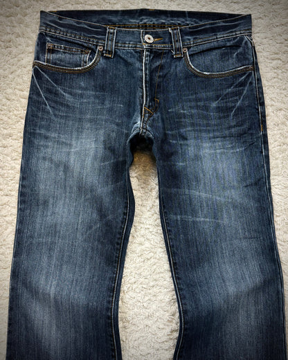 Edge Rupert Vintage Zippered Flared Jeans