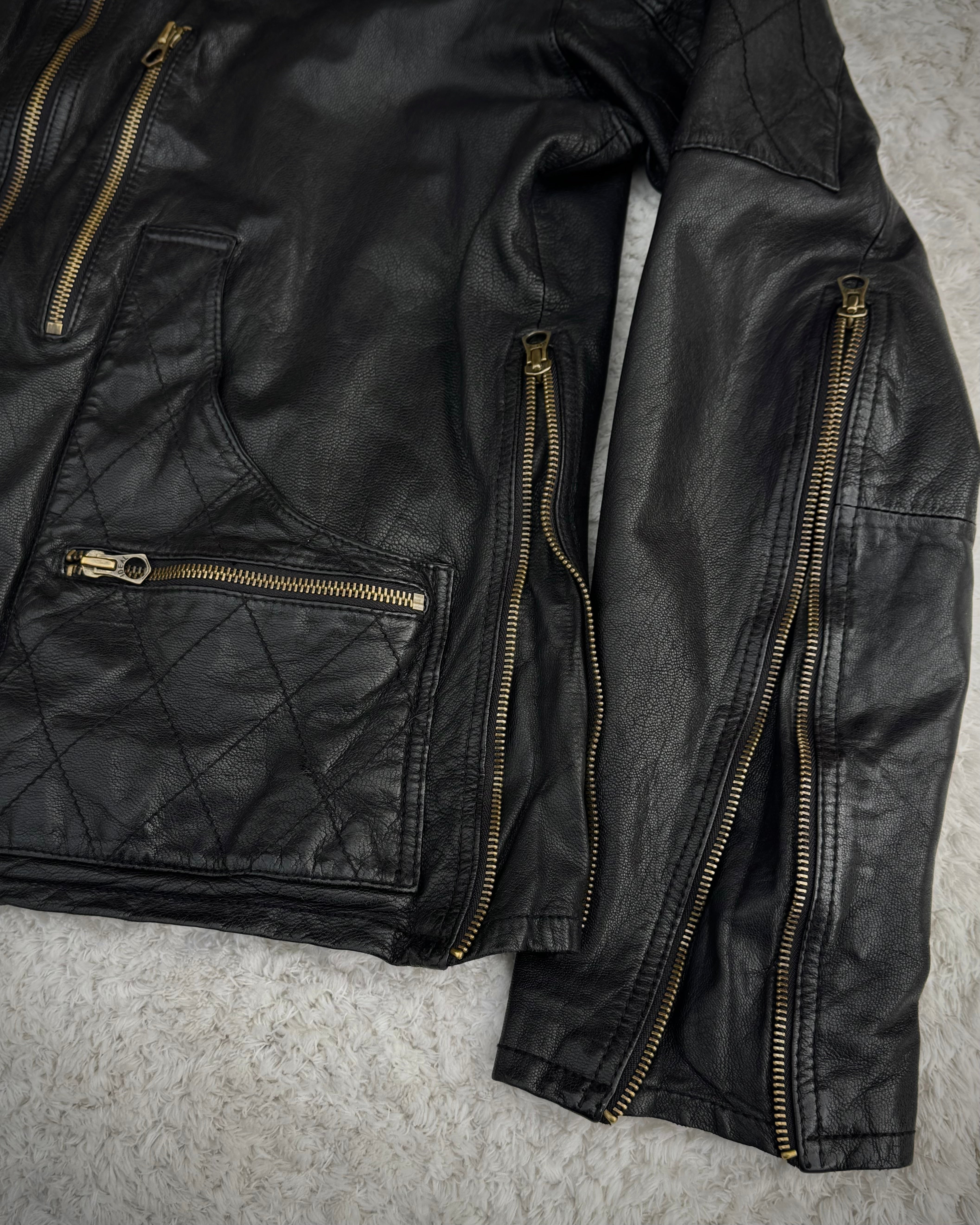 ジャケット・アウター Share Spirit gasmask leather jacket Share Spirit „Gas Mask“ Leather Jacket – Paroxa