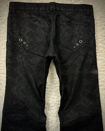 Semantic Design Python Pattern Flared Pants