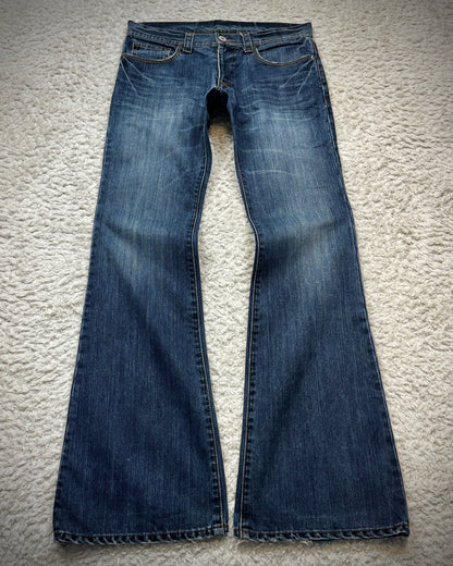 Edge Rupert Vintage Zippered Flared Jeans