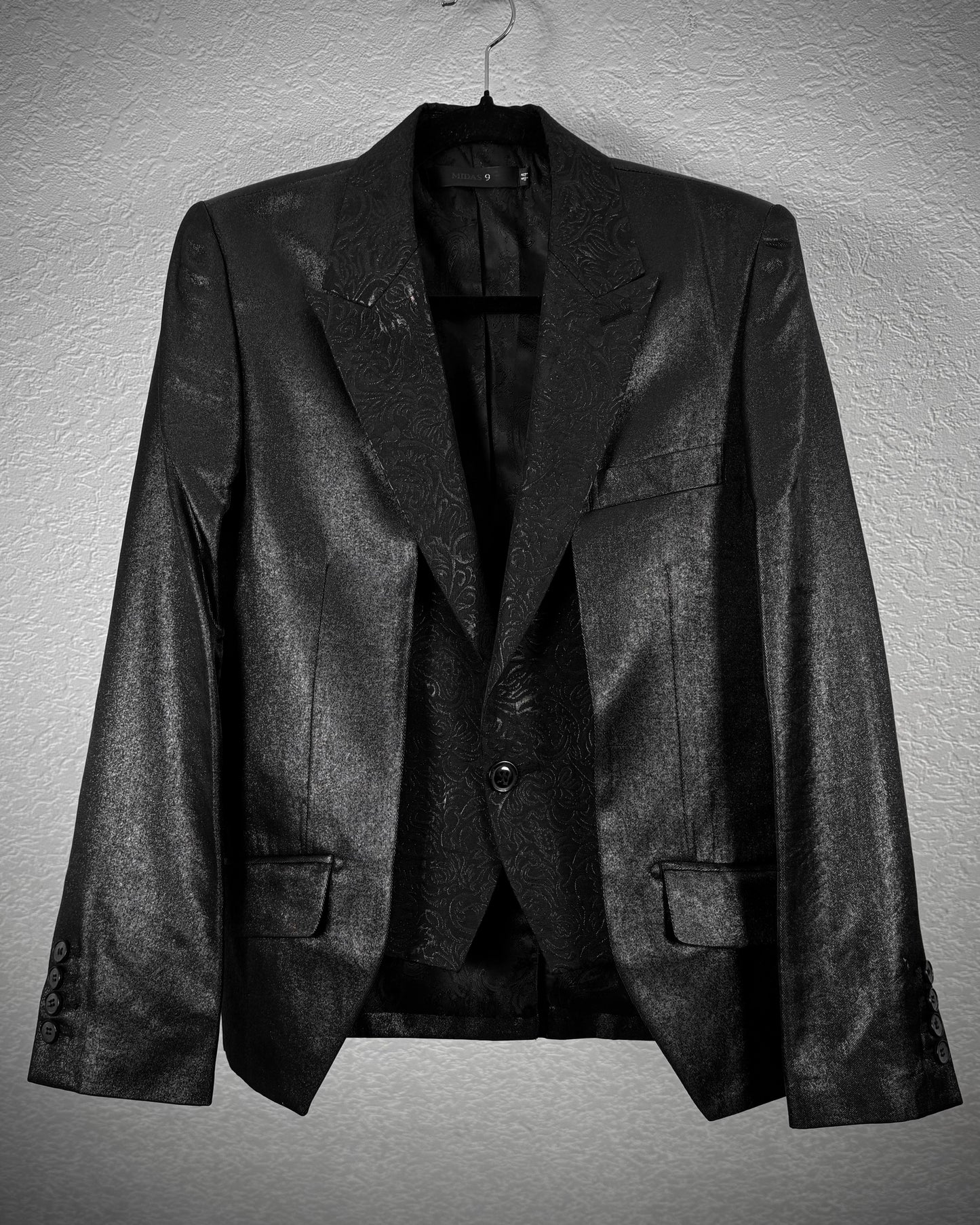 Midas Luster Paisley Jacquard Layered Gilet Blazer