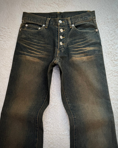 Tornado Mart Mud Washed Flared Jeans