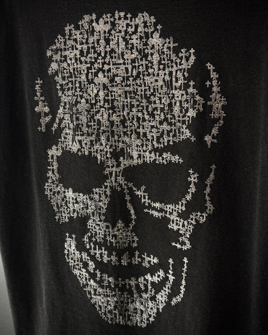 Irish Crucified Skull Luster T-Shirt