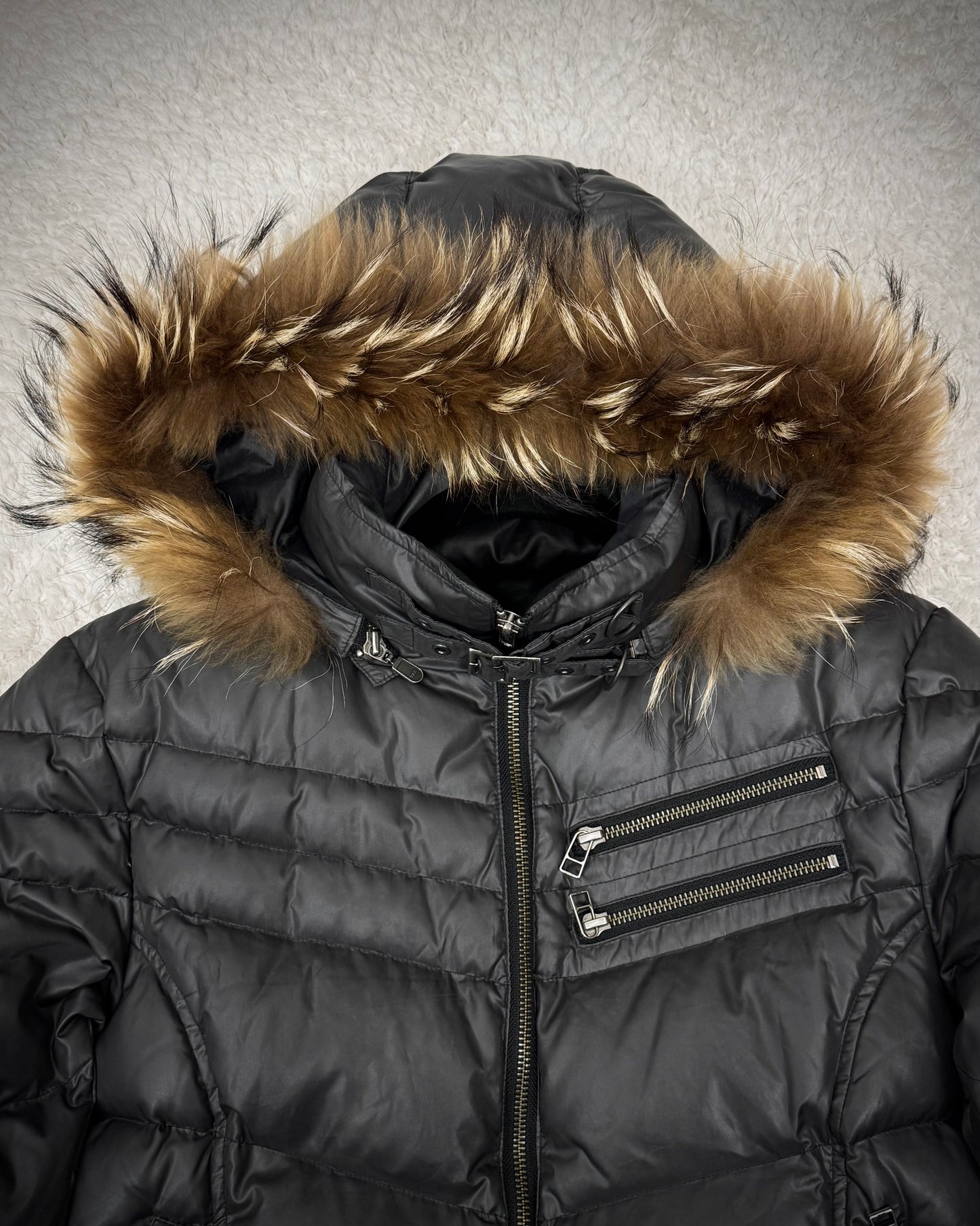 Edge Rupert Raccoon Fur Hooded Puffer Jacket