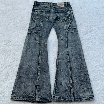 Tornado Mart Washed Flared Jeans