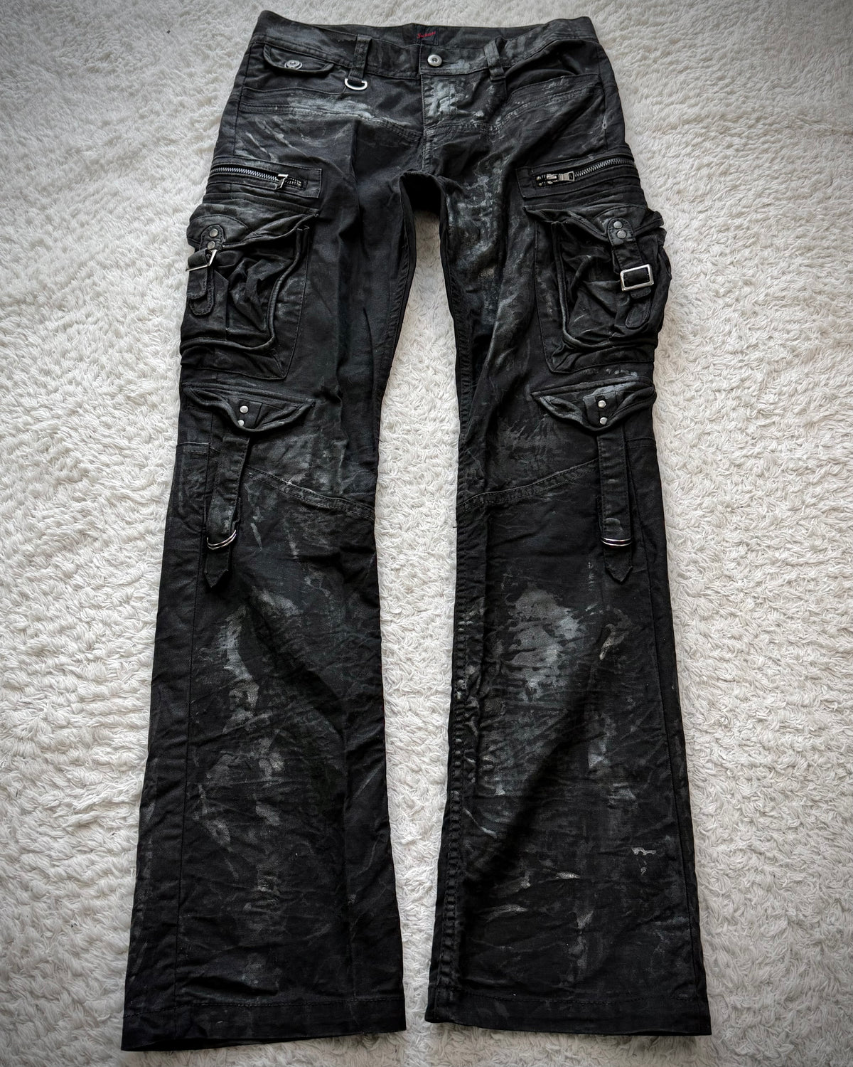 Jack Rose Waxed Gas Mask Cargo Pants