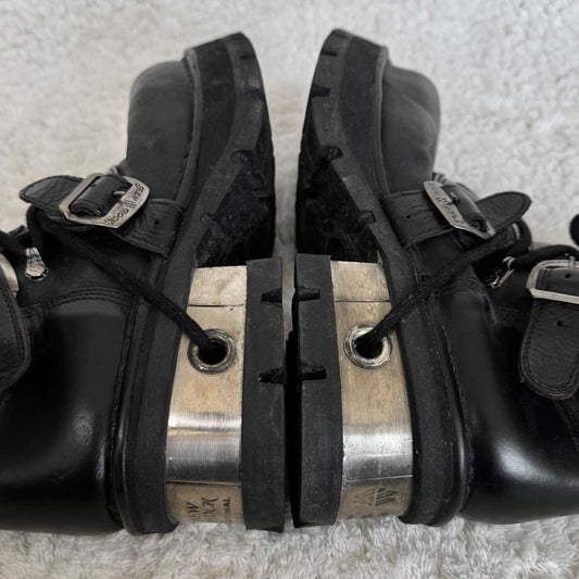New Rock Steel Heel Platform Boots