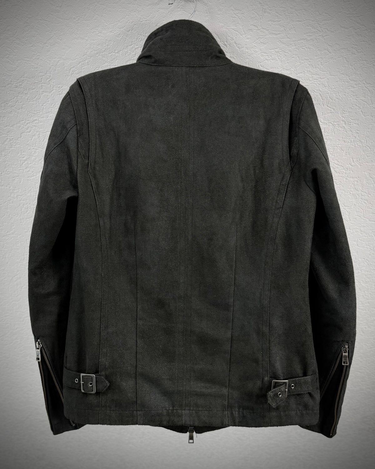 Schlüssel Suede Textured High Neck Jacket