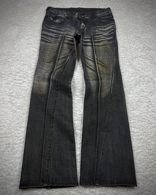 Buffalo Bobs Whiskered Mud Wash Bootcut Jeans