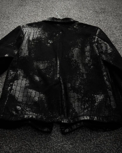Xfrm Crocodile Waxed Blazer