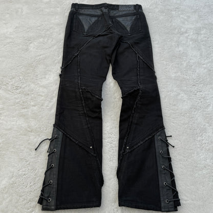 5351 Pour Les Hommes Snakeskin Lace-Up Pants